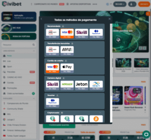 Gestão de Caixa Opções de Depósito e Limites na IviBet